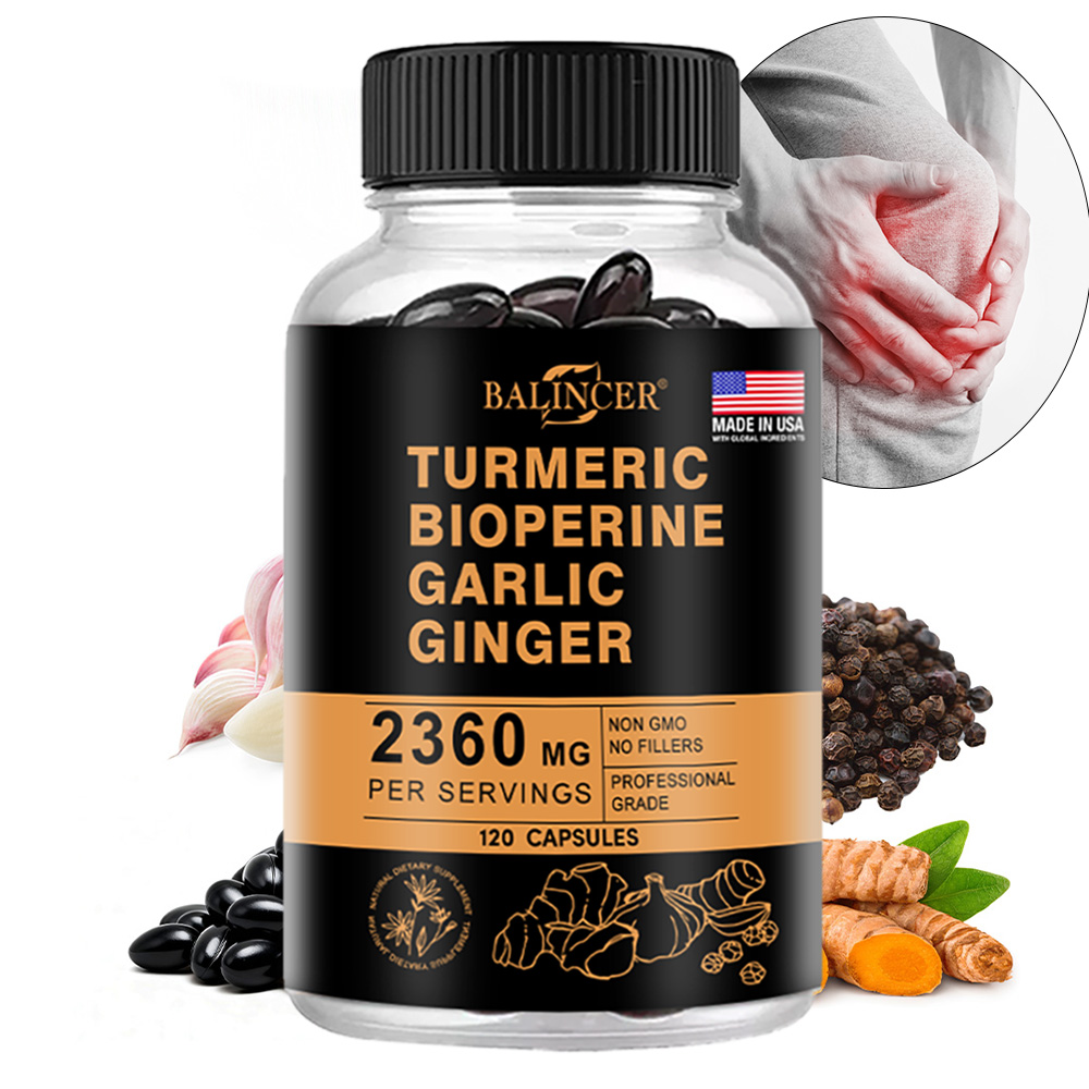Turmeric Curcumin Capsule - Capsules de Curcuma et Gingembre 2360mg
