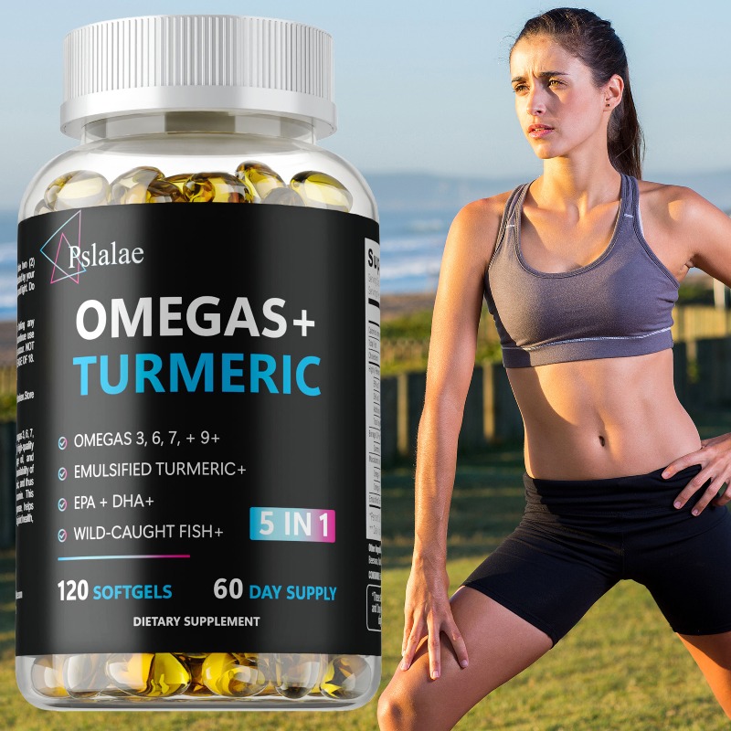 Turmeric Curcumin Capsule - Capsules Omegas+ au curcuma - Augmente