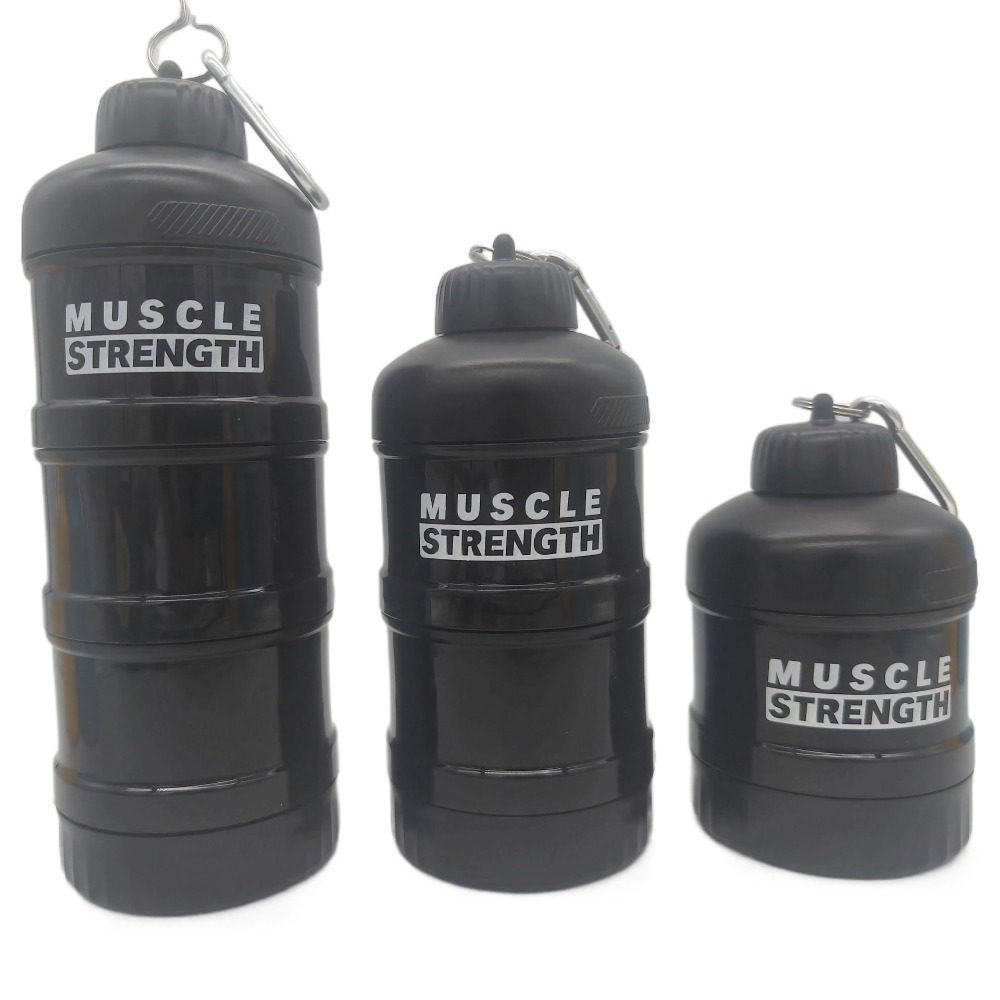 Nutrition And Fitness - Boîte à poudre portable avec structure