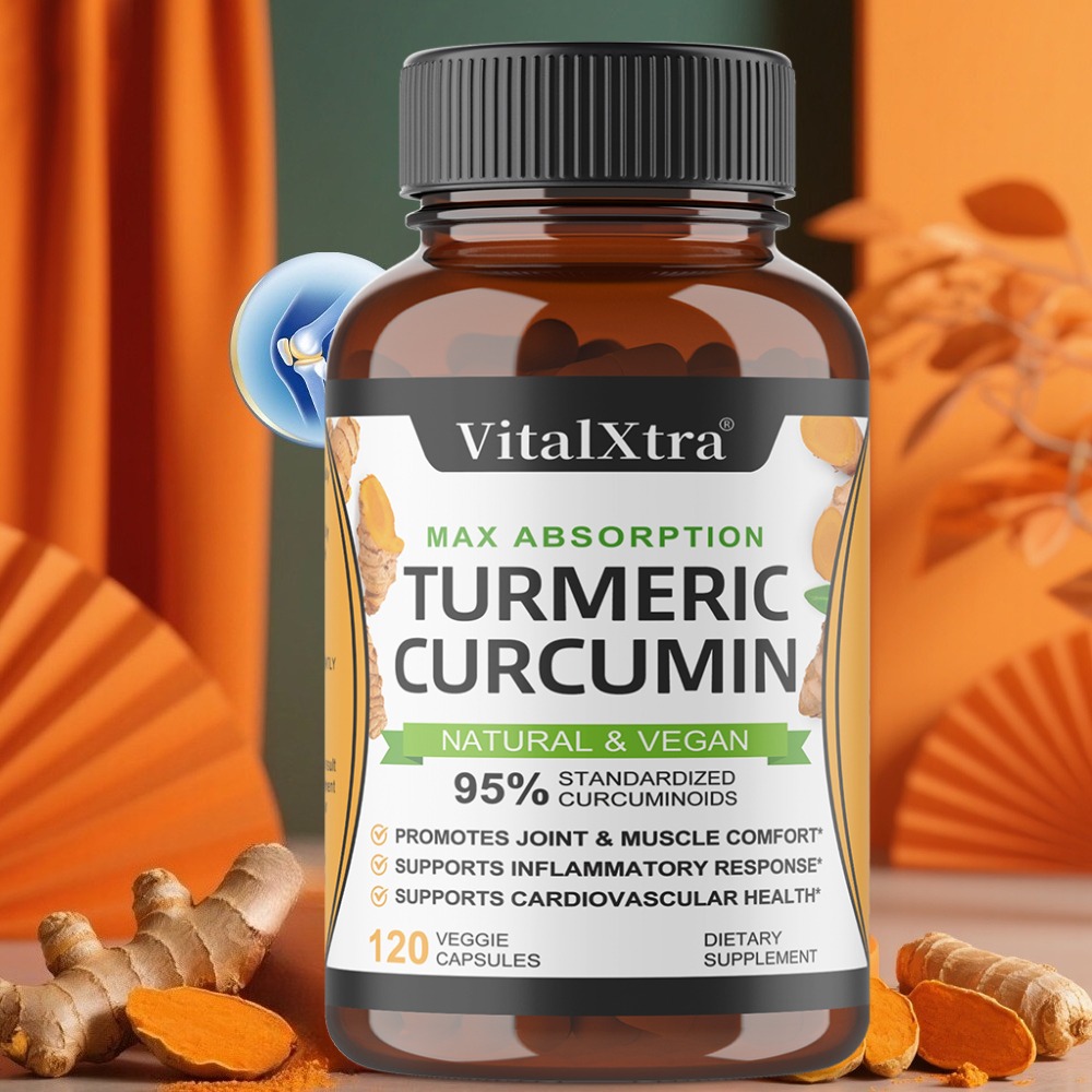 Turmeric Curcumin Capsule - Curcuma Curcumine avec Capsules de Poivre