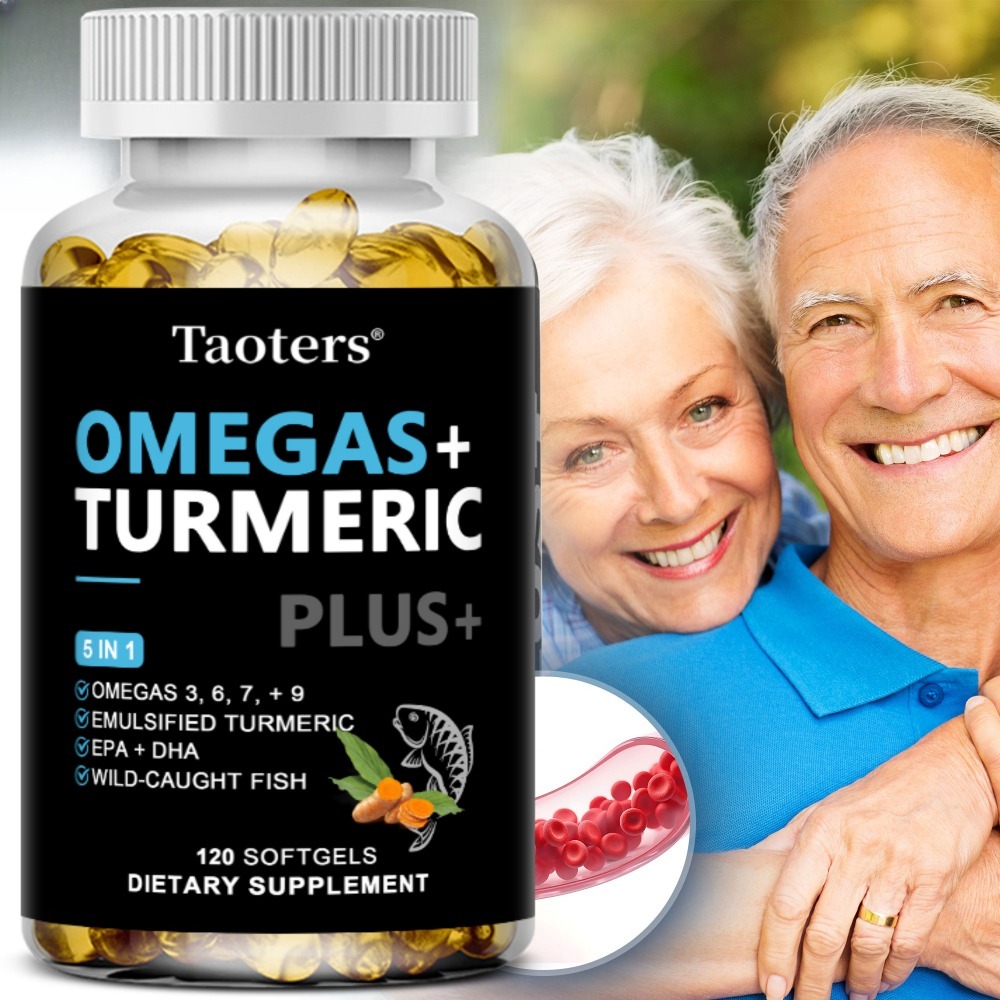 Turmeric Curcumin Capsule - Complément Omega 3 6 9 Plus