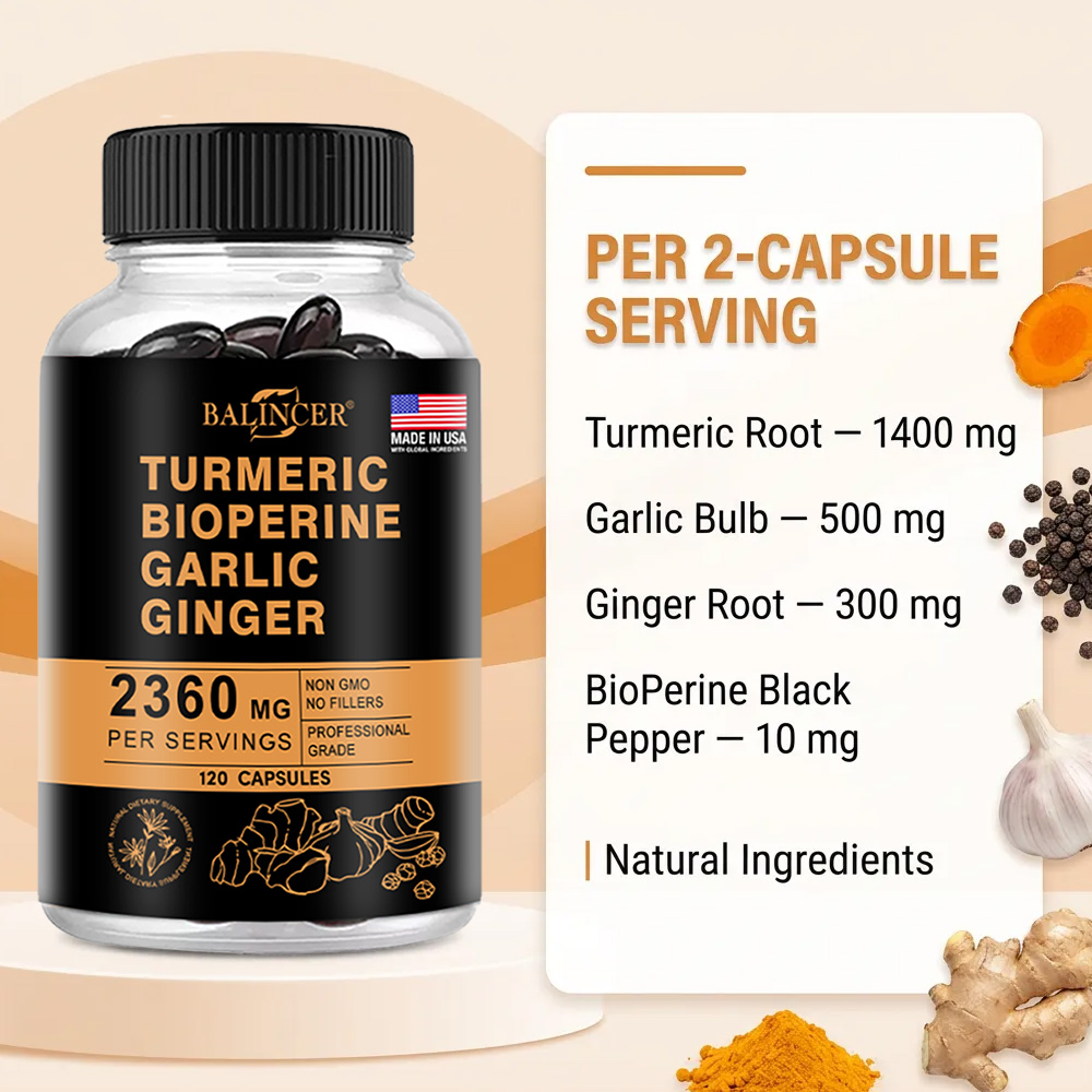 Capsules de Curcuma et Gingemb - Turmeric Curcumin Capsule avis et prix