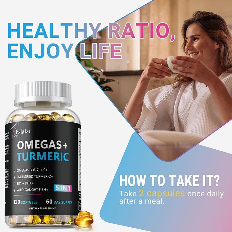 Capsules Omegas+ au curcuma -  - Turmeric Curcumin Capsule avis et prix