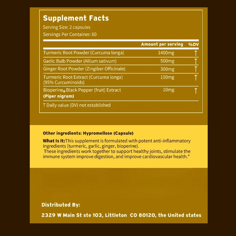 Supplément curcuma gingembre 4 - Turmeric Curcumin Capsule avis et prix