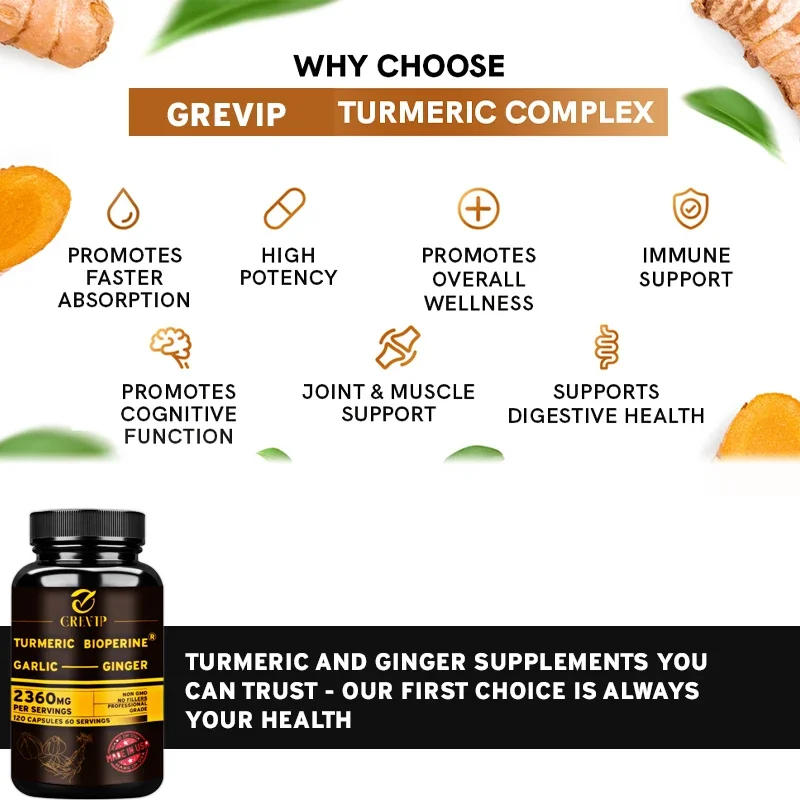 Supplément curcuma gingembre 4 - Turmeric Curcumin Capsule avis et prix