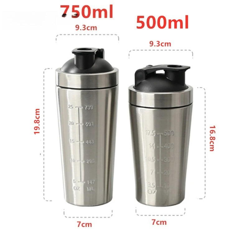 1 bouteille shaker en acier in - Nutrition And Fitness avis et prix