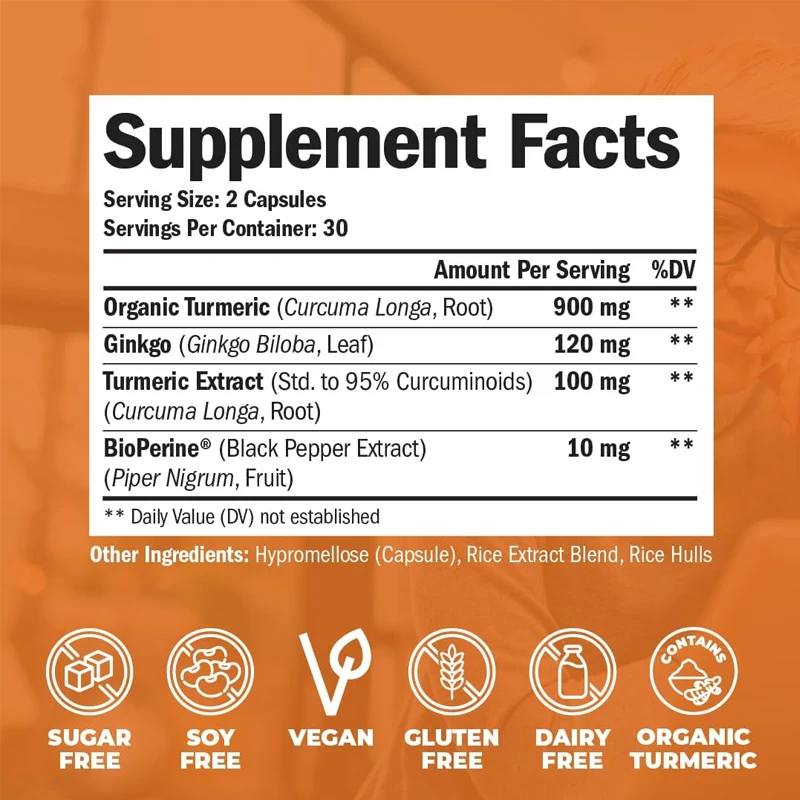 Complément de curcumine au cur - Turmeric Curcumin Capsule avis et prix
