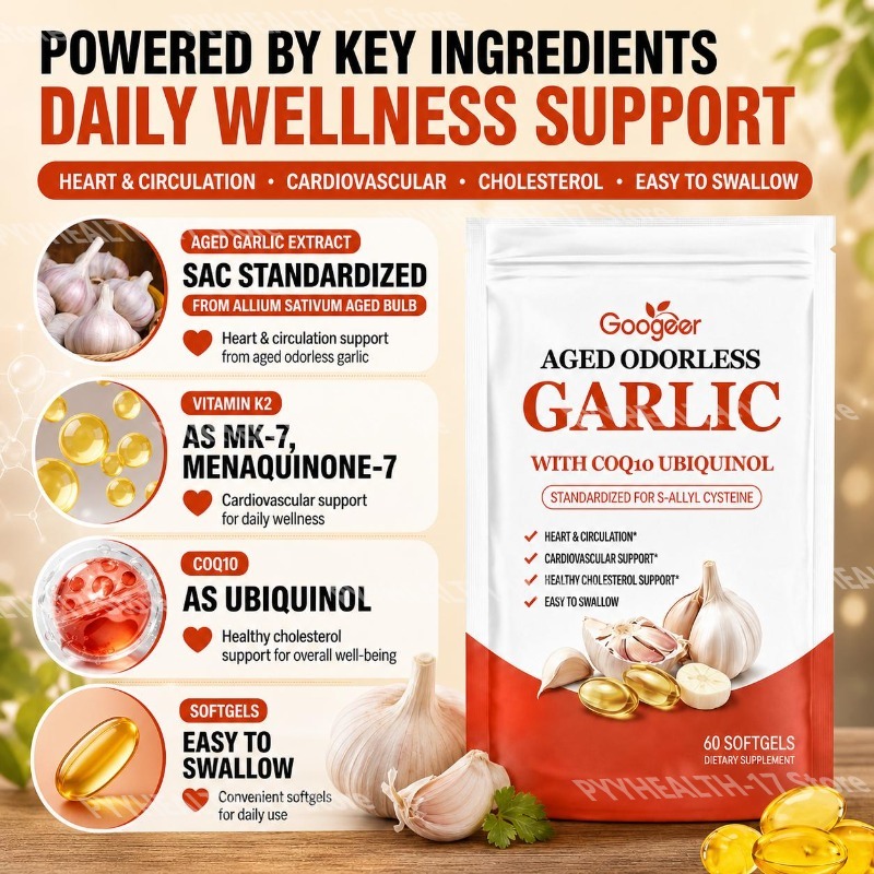 Googeer Aged Odorless Garlic S - Coq10 Ubiquinol Softgel avis et prix