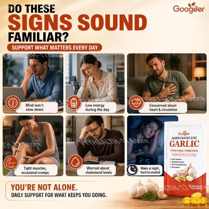 Googeer Aged Odorless Garlic S - Coq10 Ubiquinol Softgel avis et prix