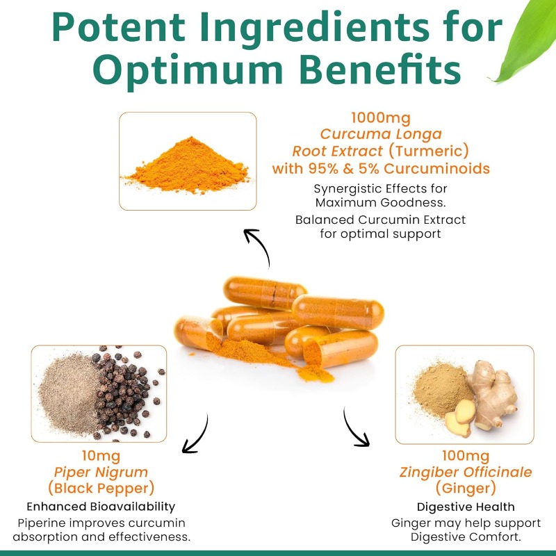 Supplément nutrition pour curc - Turmeric Curcumin Capsule avis et prix