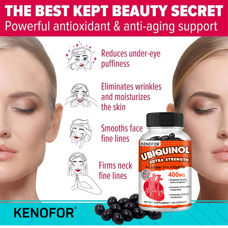 KENOFOR Ubiquinol CoQ10 400 mg - Coq10 Ubiquinol Softgel avis et prix