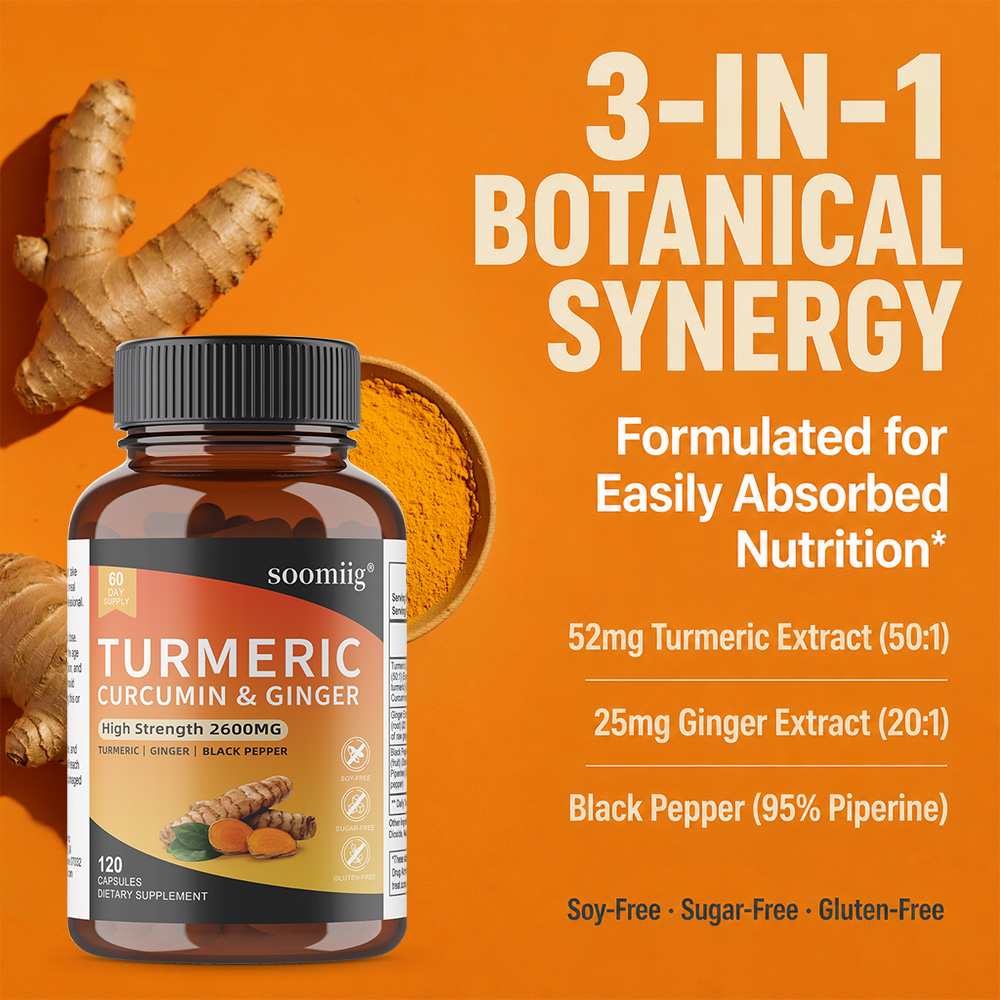 Capsules de Curcuma, Gingembre - Turmeric Curcumin Capsule avis et prix