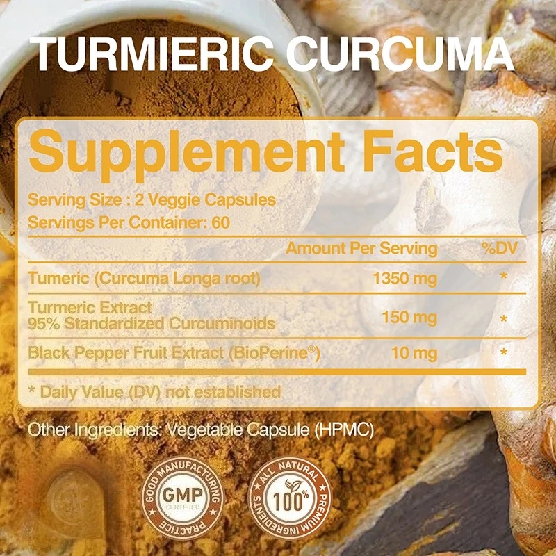 Capsules de curcumine au curcu - Turmeric Curcumin Capsule avis et prix