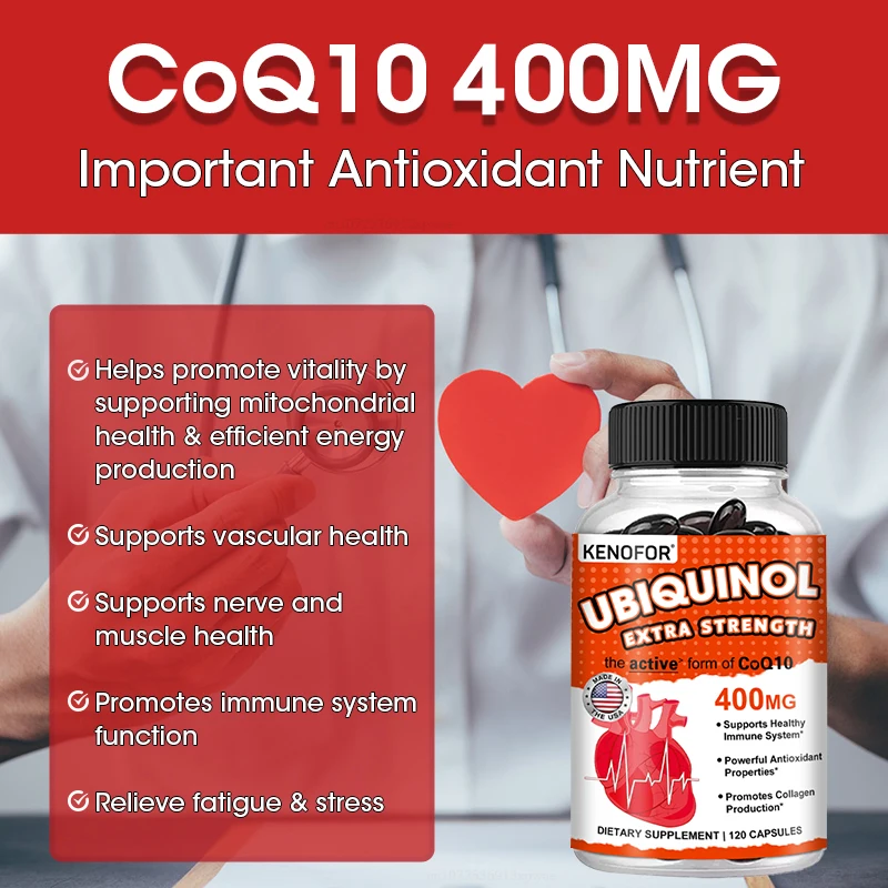 Ubiquinol CoQ10 400 mg de gélu - Coq10 Ubiquinol Softgel avis et prix
