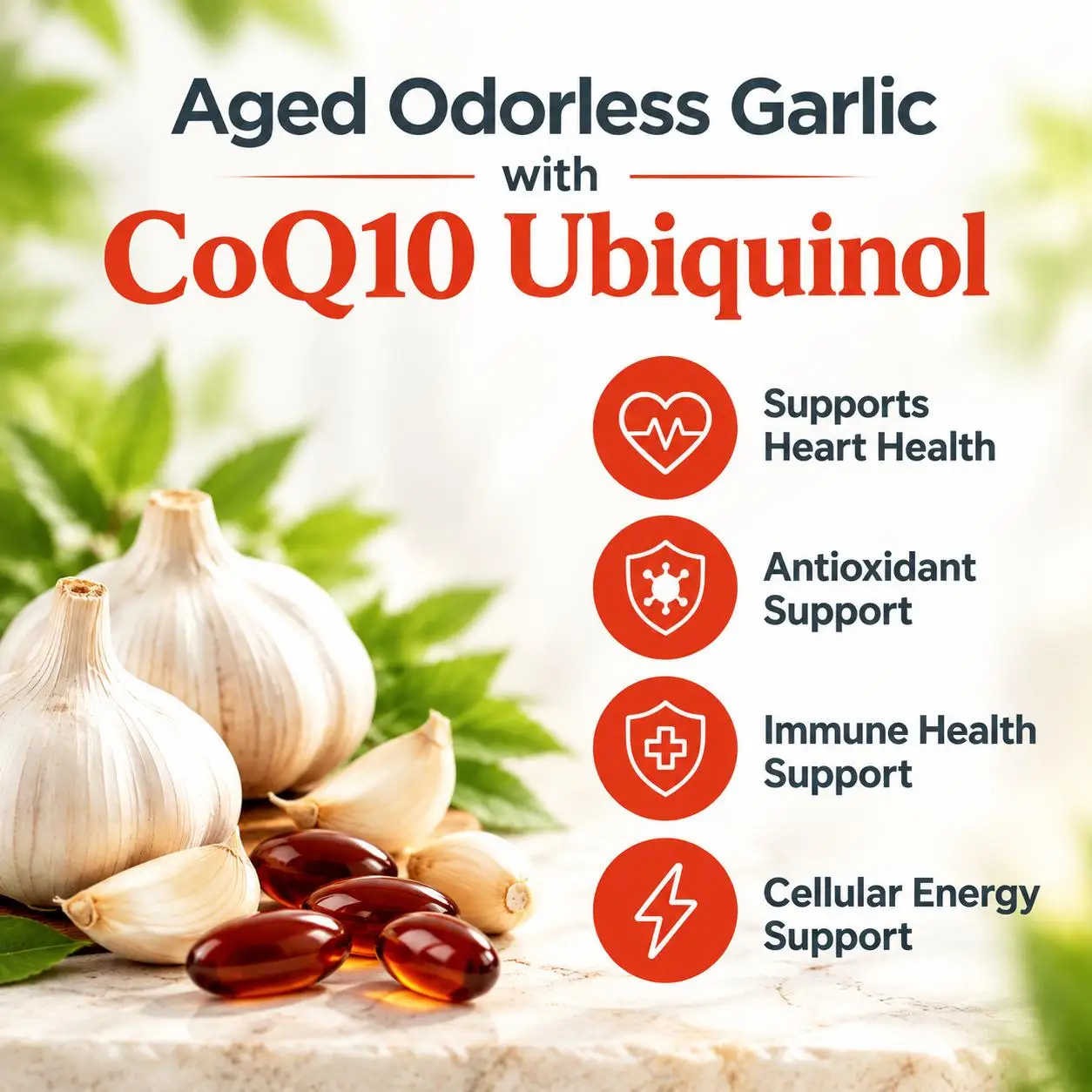 Gélules de ail vieilli sans od - Coq10 Ubiquinol Softgel avis et prix