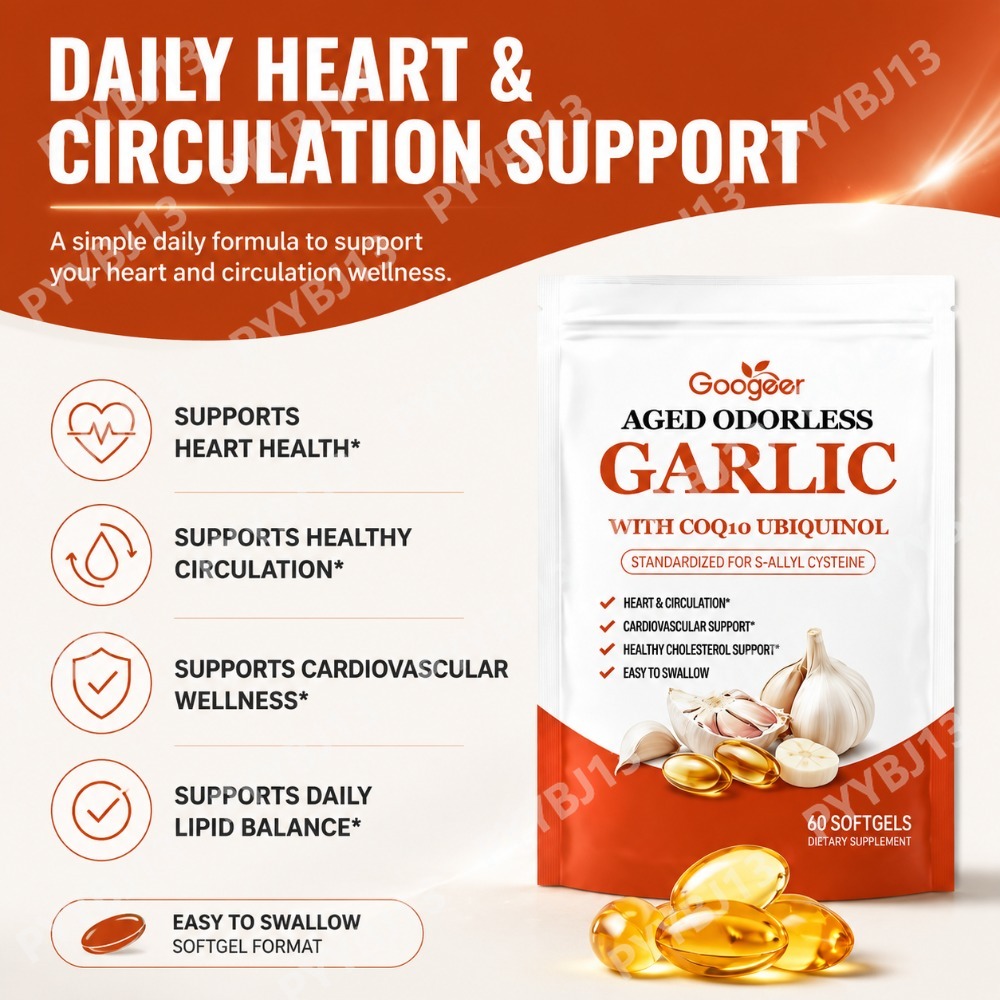 Googeer Aged Odorless Garlic E - Coq10 Ubiquinol Softgel avis et prix