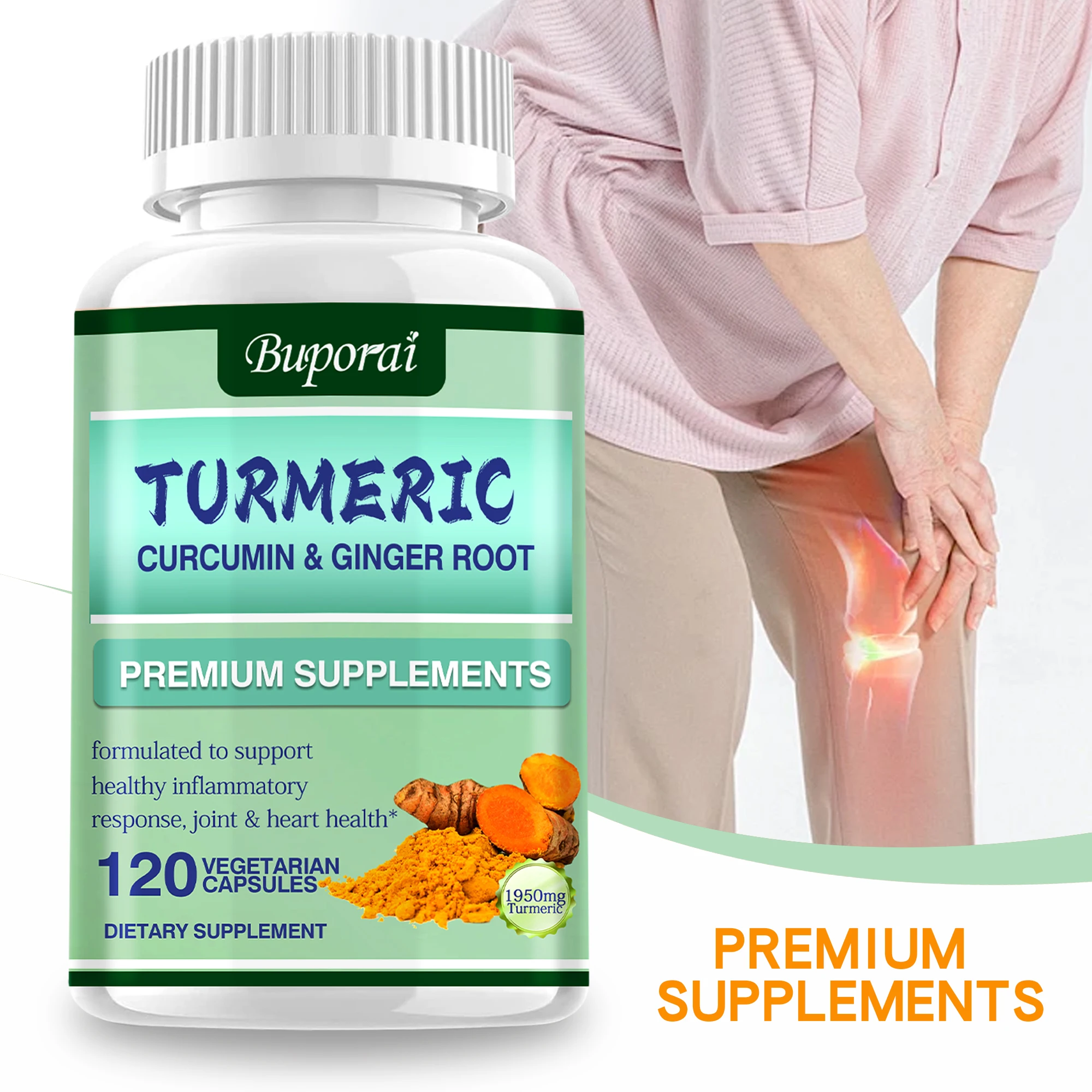 Curcumine au curcuma + racine  - Turmeric Curcumin Capsule avis et prix