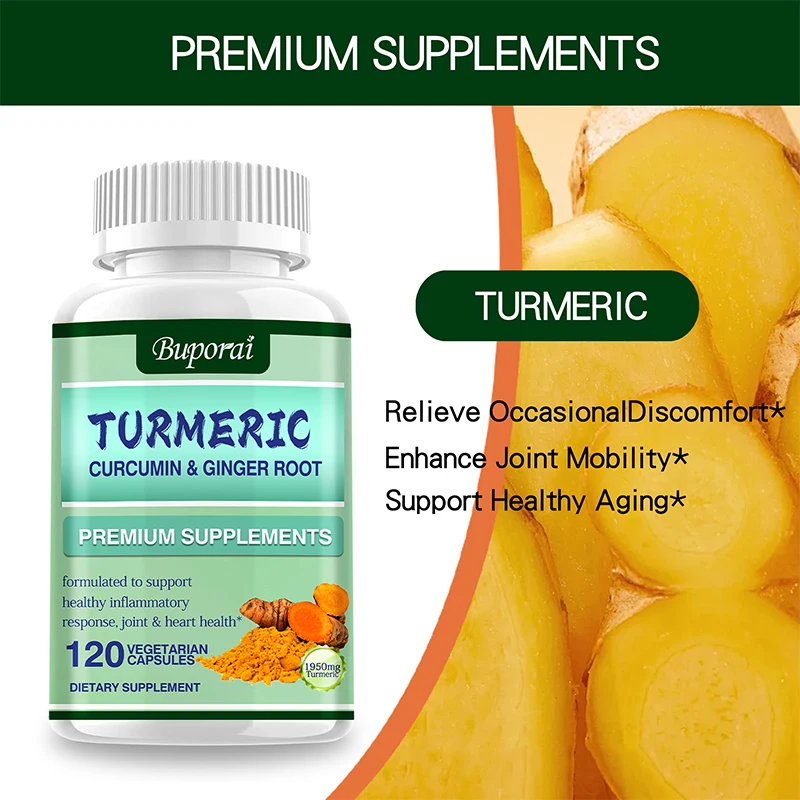 Curcumine au curcuma + racine  - Turmeric Curcumin Capsule avis et prix