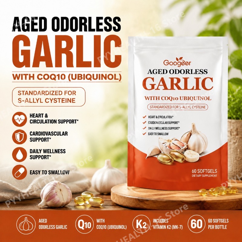 Gélules d'ail mûr et inodore a - Coq10 Ubiquinol Softgel avis et prix