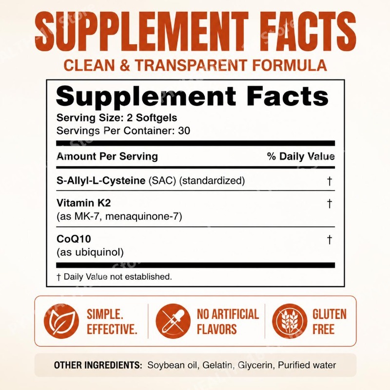 Gélules d'ail mûr et inodore a - Coq10 Ubiquinol Softgel avis et prix